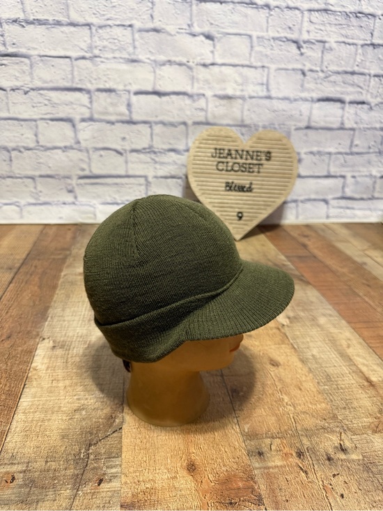 Other - Mil-Tec by Sturm Olive Green 100% Wool Jeep Cap / Watch Cap with Brim US Army St